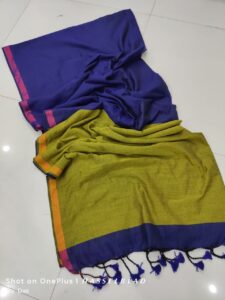 Khadi zori boder saree